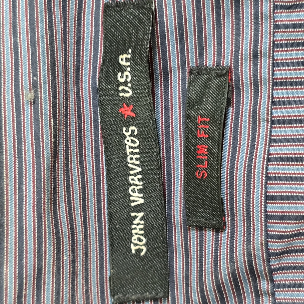 Men's Purple Striped Shirt - Picture 4 of 6